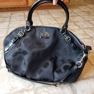 BRAND NEW Coach Madison Dot Op Art Sophia Satchel